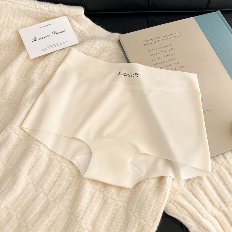 Γυναικείοι μποξέρ από νάιλον, διαπνέουσες και αντιβακτηριακές, μεσαίας μέσης, μονοχρωμο σχέδιο, επένδυση καβάλου 100% βαμβάκι, 80–90% νάιλον