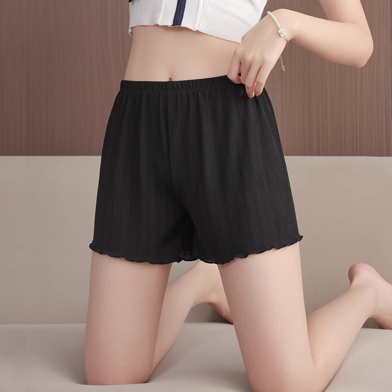 Γυναικείος σορτς από μίξη Ice Silk, λεπτά, ελαφριά, χωρίς ραφές, αναπνέοντα, μήκος τριών τετάρτων, πολυεστέρας-ελαστάνη (70–80% πολυεστέρας, <30% ελαστάνη)