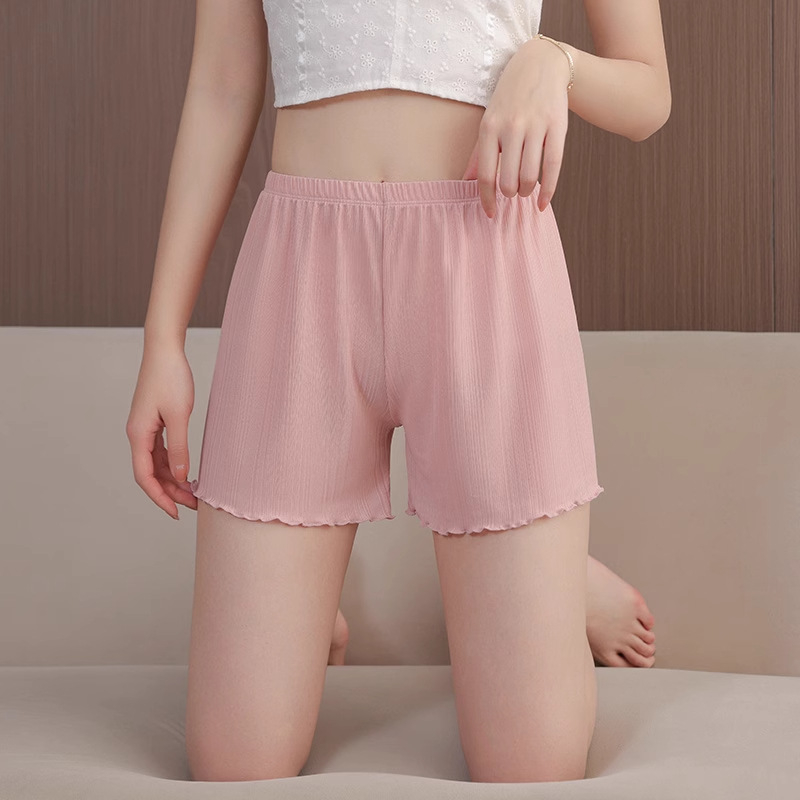 Γυναικείος σορτς από μίξη Ice Silk, λεπτά, ελαφριά, χωρίς ραφές, αναπνέοντα, μήκος τριών τετάρτων, πολυεστέρας-ελαστάνη (70–80% πολυεστέρας, <30% ελαστάνη)