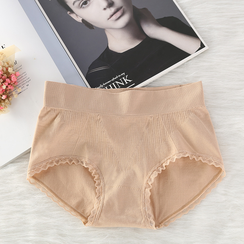 Bešivne ženske gaćice s visokim strukom, Spandex/Lycra tkanina, prozračne, 100% pamuk kljun, antibakterijske, podizanje kukova