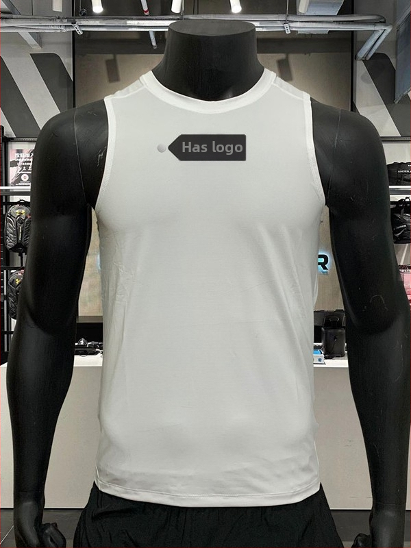 Pánska letná fitness vesta, bez rukávov, priedušná, rýchloschnúca, tkanina Nylon 75%, voľný strih