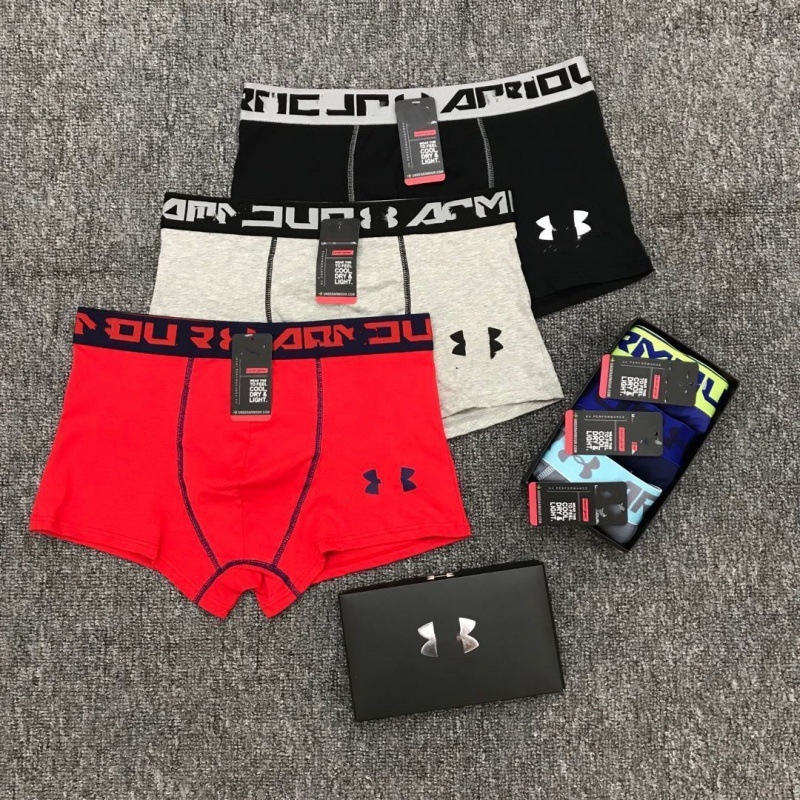 Muške bokserice od pamuka, prozračne, srednje visoke struka, pletena tkanina, 30–50% spandex
