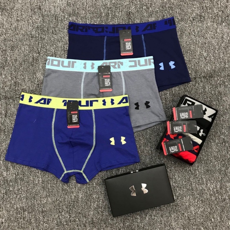 Muške bokserice od pamuka, prozračne, srednje visoke struka, pletena tkanina, 30–50% spandex