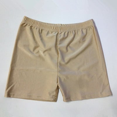 Colanți trei sferturi din nylon, material subțire, model solid, elasticitate ridicată