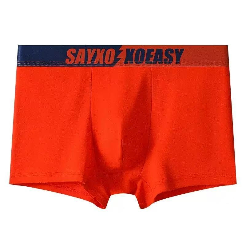 Slips bărbătești din bumbac, confortabile și respirabile, cu căptușeală internă antibacteriană; talie medie; țesătură tricotată; material principal: 95–100% bumbac; căptușeală: 90–95% poliester; modele: uni, blocuri de culoare sau text