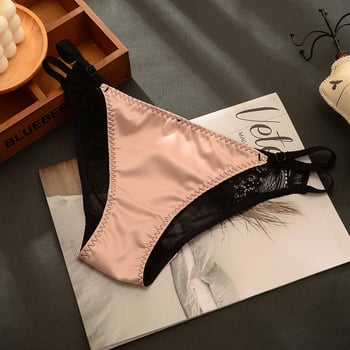 Lenjerie intimă pentru femei antibacteriană, plasă respirabilă cu elastan, căptușeală din bumbac în zona inghinală, talie înaltă