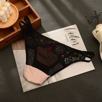 Lenjerie intimă pentru femei antibacteriană, plasă respirabilă cu elastan, căptușeală din bumbac în zona inghinală, talie înaltă