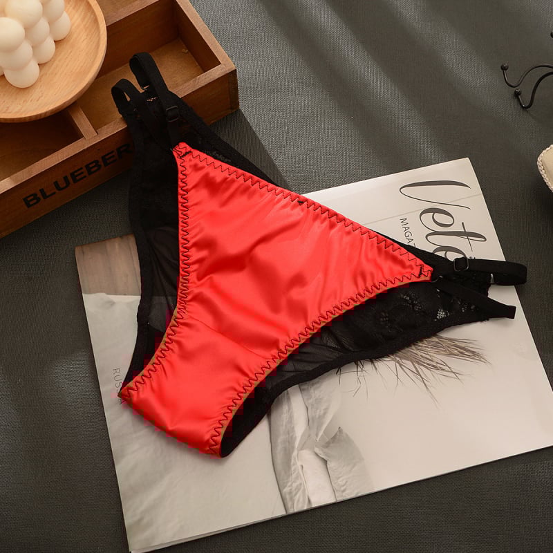 Lenjerie intimă pentru femei antibacteriană, plasă respirabilă cu elastan, căptușeală din bumbac în zona inghinală, talie înaltă