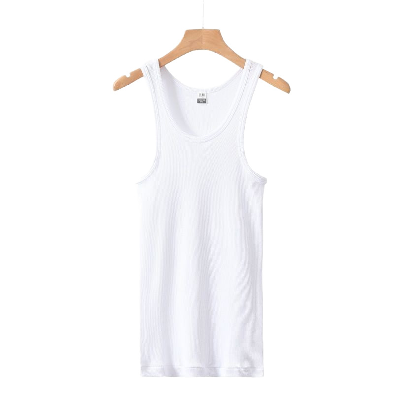 Maiou sport bărbați din 100% bumbac, 141–160 g/m², guler rotund, vară