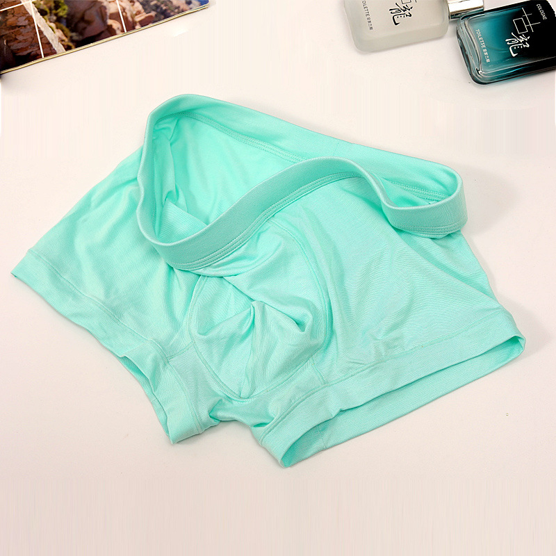 Boxeri bărbați din modal, dublu strat, respirabili, talie medie