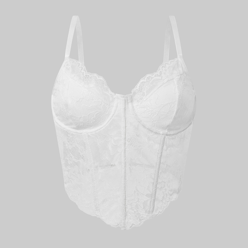 Ženski sling top s čipkastim uzorkom, slim fit, uski kroj, poliester-spandeks mješavina, jesen 2024