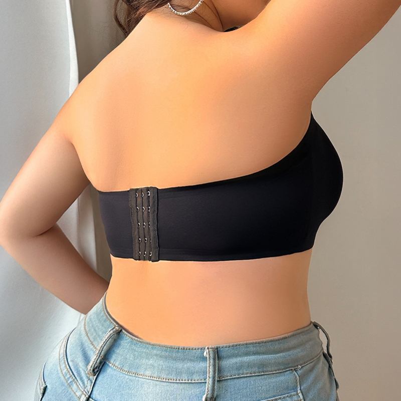 Top tubular fără bretele - Material nylon, Cupă 3/4, Cupă modelatoare subțire