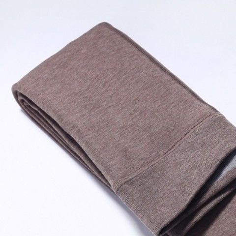 Colanți termici căptușiți cu fleece pentru toamnă-iarna, femei, croială lejeră, pantaloni lungi cu picior încorporat, material chenille-spandex (90–95% spandex), cald