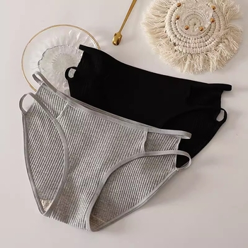 Slip din bumbac cu design de ridicare a șoldurilor, respirant, antibacterian, talie joasă