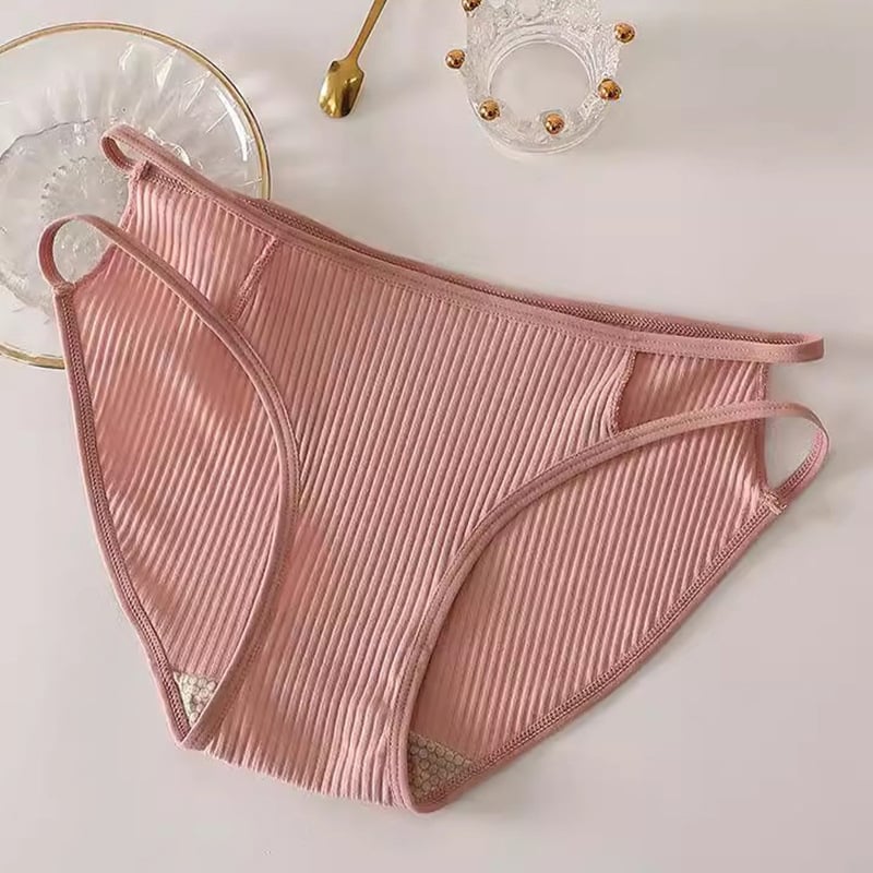 Slip din bumbac cu design de ridicare a șoldurilor, respirant, antibacterian, talie joasă