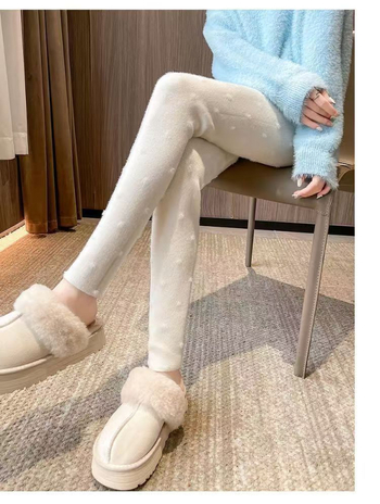 Colanți pentru femei, groși, uni, cu înaltă elasticitate, croială Slim, dintr-un amestec tricotat de viscoză și nailon