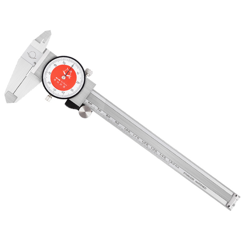 Dayang штангенциркул с циферблат, неръждаема стомана, висок прецизитет, двупосочно удароустойчив