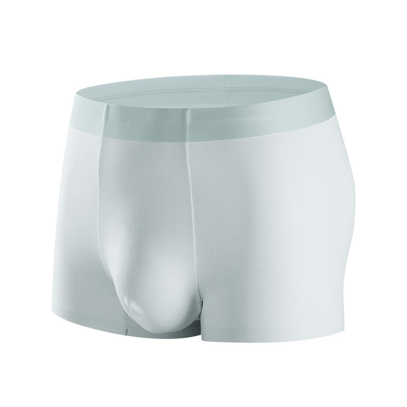 Boxer bărbat antibacterian din bumbac, respirabil, țesătură jacquard, bumbac 60s, căptușeală din mătase mulberry