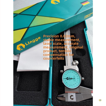 Lingge rozsdamentes acél tolókaliper órával, magas pontosságú vernier mérő, kettős tartomány 0-150 mm és 300 mm