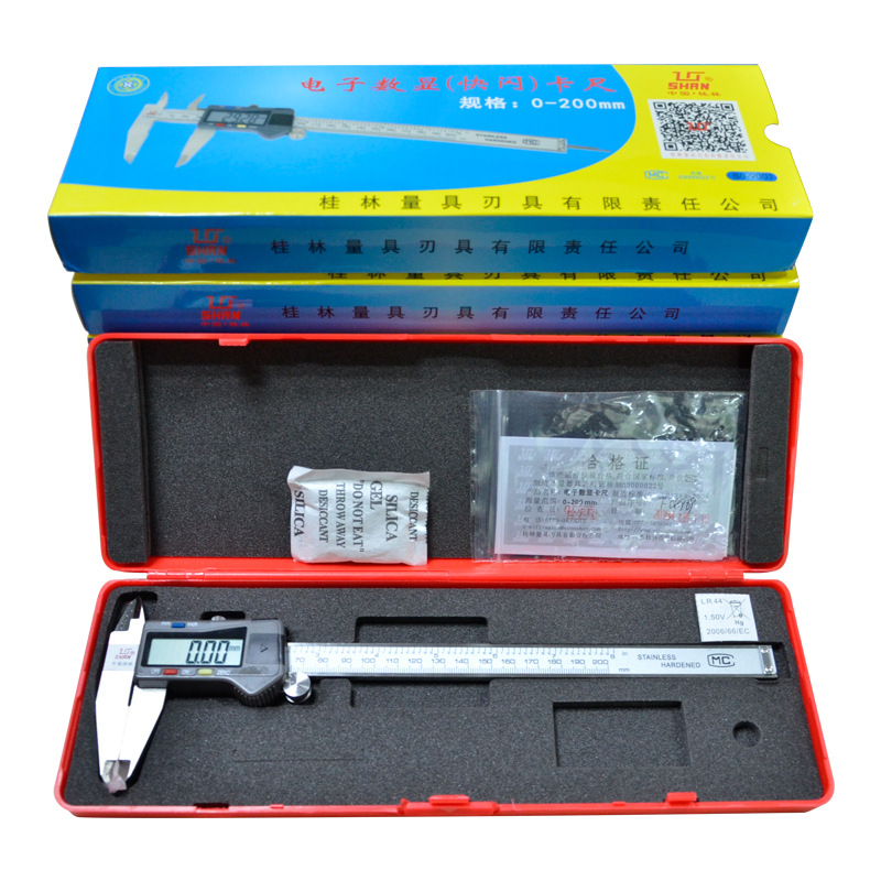 Guilin Measuring Tools Dial kaliper kétirányú ütésálló 0-300 mm