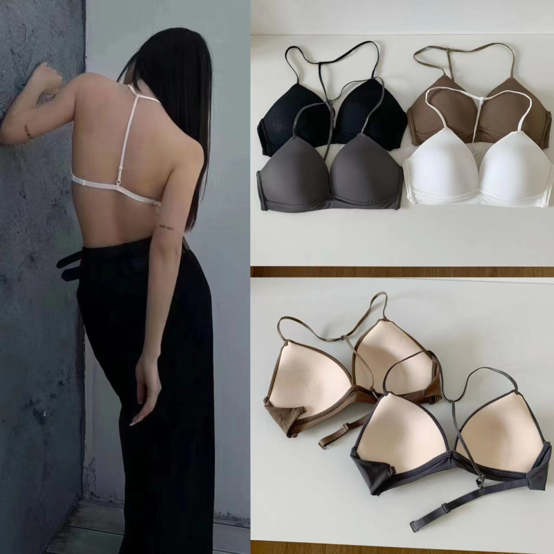 Xia Xin Seksi bralet s trokutastim košaricama, halter oko vrata, bez ojačanja, otvorena leđa, top za torzo