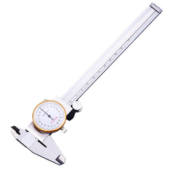 Βέρνιερ καντράν με κλίμακα, διπλής κατεύθυνσης ανθεκτικός σε κραδασμούς, μέτρηση εσωτερικού και εξωτερικού διαμέτρου, διαβάθμιση 0,02 mm