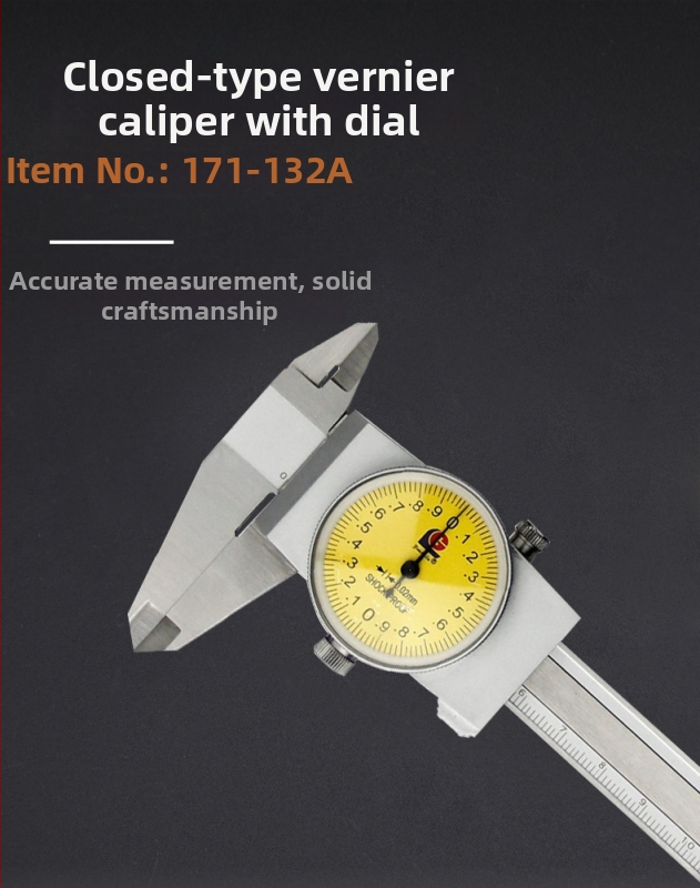 Guanglu posuvné meradlo s ciferníkom 0-150 mm, nerezová oceľ, rozlíšenie 0,01/0,02 mm