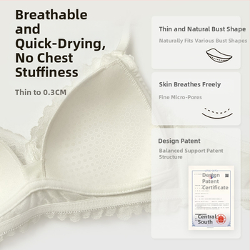 Biustinė su trikampio formos kupromis, plonos formuojamos kupros, nėriniai, fiksuotos dvigubos petnešos