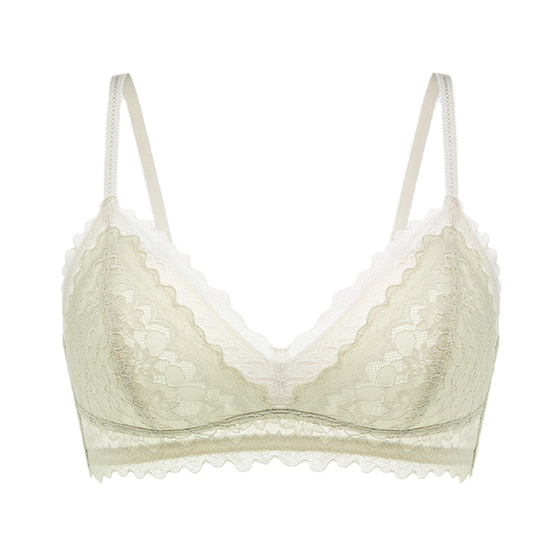 Biustinė su trikampio formos kupromis, plonos formuojamos kupros, nėriniai, fiksuotos dvigubos petnešos