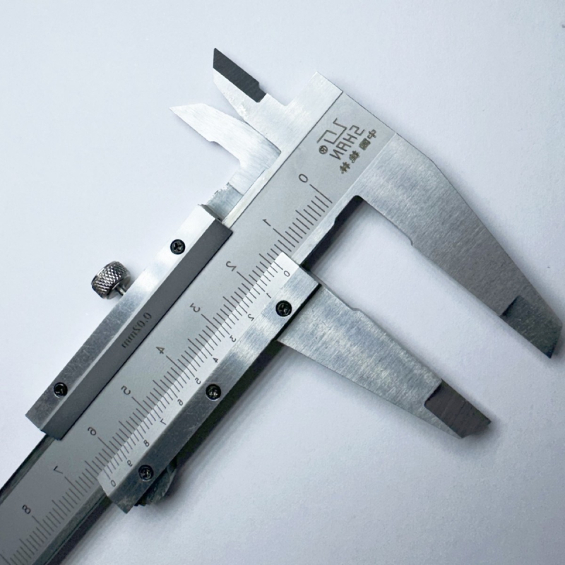 Vernier tolómérő, ipari kategóriás, egyértelmű mérés, 0–150 mm tartomány, 0,02 mm felbontás