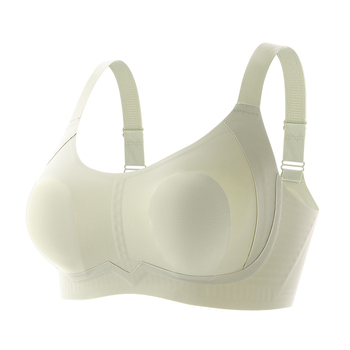 Be siūlių liemenėlė su triušio ausų formos kašeliais, nailono audinys, be plieno karkaso, plona švelni atrama, užpakalinėse keturiose užsegimo eilėse