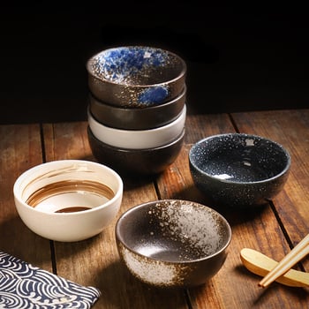 Keraamiline kauss, jaapani stiilis, ümmargune kuju, mikrolaineahjus sobiv, alglazuurvärv