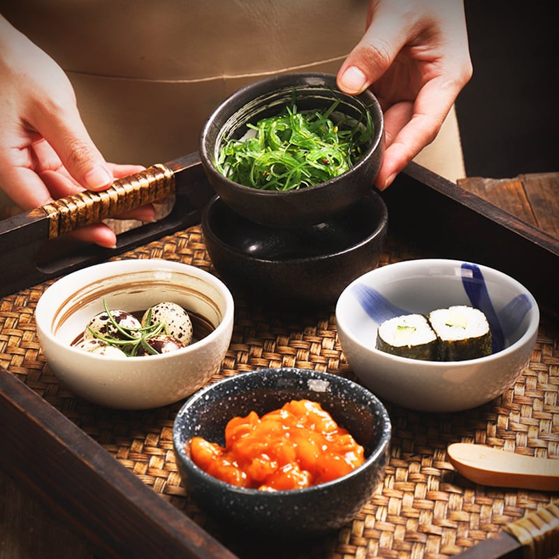 Keraamiline kauss, jaapani stiilis, ümmargune kuju, mikrolaineahjus sobiv, alglazuurvärv