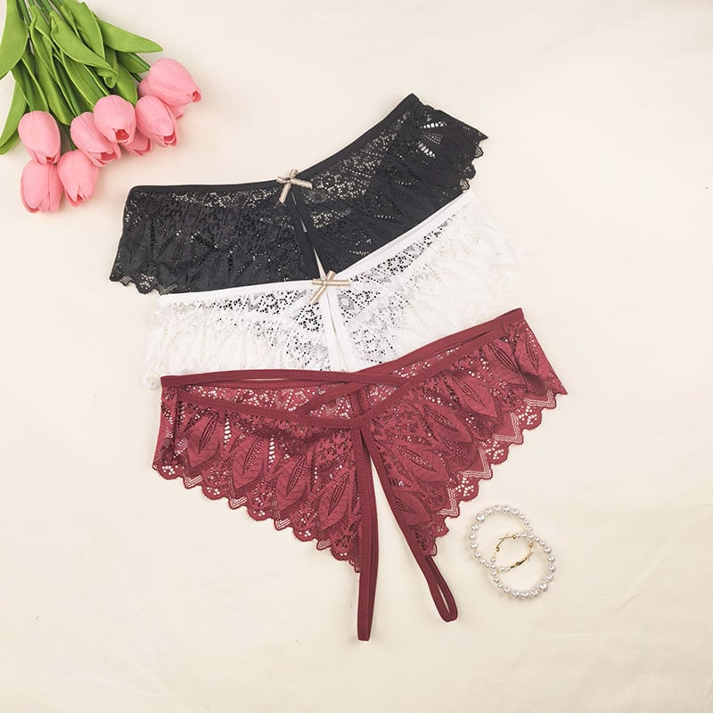 Plus dydžio moterų tanga, kvėpuojantis nailonas, žemas liemuo, intarpas iš spandekso