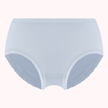 Chiloți damă din Modal cu grafen antibacterian, dantelă, talie medie, căptușeală din viscose