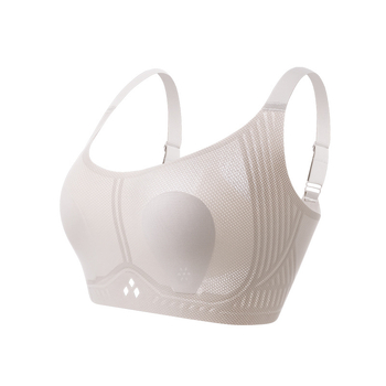 Ledų šilko liemenėlė su kiškių ausų formos kaušeliais, ploni formuoti kašai, fiksuotos dvigubos petnešos, užpakalinė keturių eilių sagtis, kvėpuojanti ir nematoma