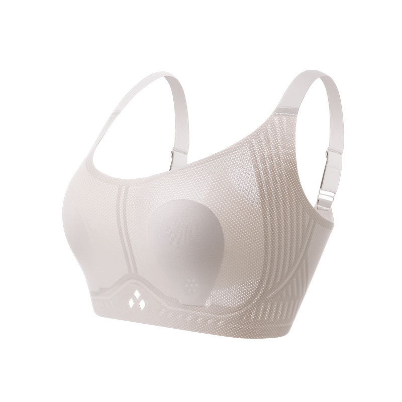 Ledų šilko liemenėlė su kiškių ausų formos kaušeliais, ploni formuoti kašai, fiksuotos dvigubos petnešos, užpakalinė keturių eilių sagtis, kvėpuojanti ir nematoma