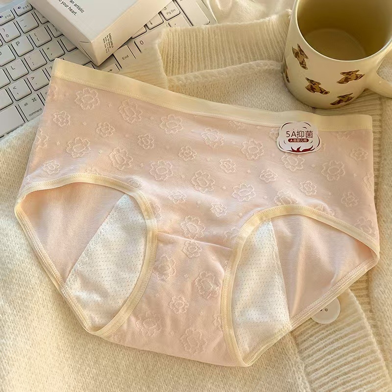 Menstruációs fehérnemű pamutból, szivárgásmentes, középmagas derekú, gát-bélés 100% pamut, fő anyag 95% pamut