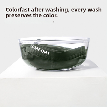 Férfi pamut boxer-alsó, antibakteriális, lélegző, varrás nélküli, középmagas derekú