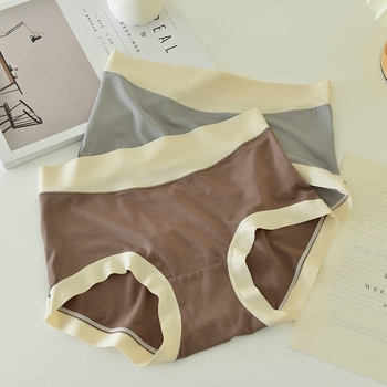 Modal középtalpas seamless alsó, 100% pamut belsővel — egyszínű mintázat