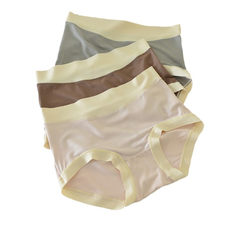 Modal középtalpas seamless alsó, 100% pamut belsővel — egyszínű mintázat