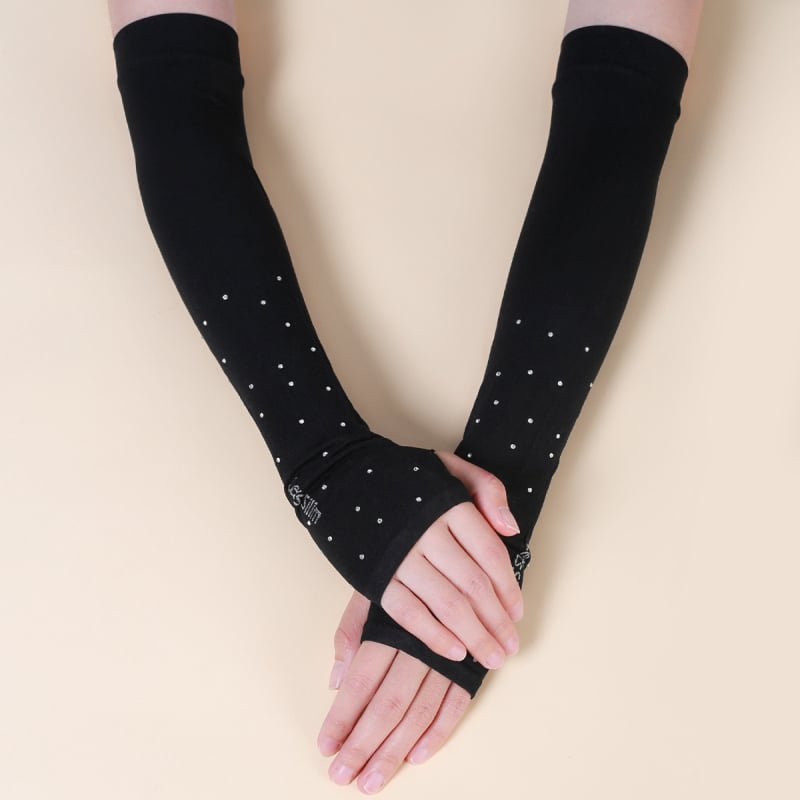 Дамски UV защитни ръкави, полиестерно-памучна смес (полиестер 31–50%, памук 21–30%), UV защита, лято за шофиране и колоездене, Mohannan