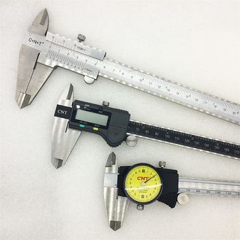 CNT tolómérő dial kijelzővel, rozsdamentes acél, 0-150 mm