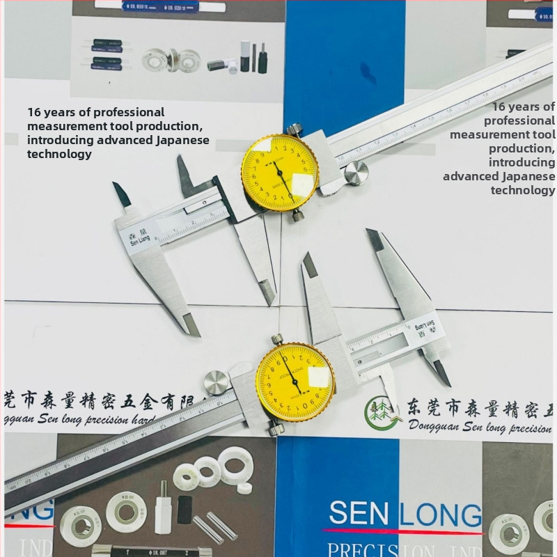 Dialiniai kaliprai su vernieriu, nerūdijantis plienas, smūgiams atsparus, pramoninio lygio matavimo įrankis