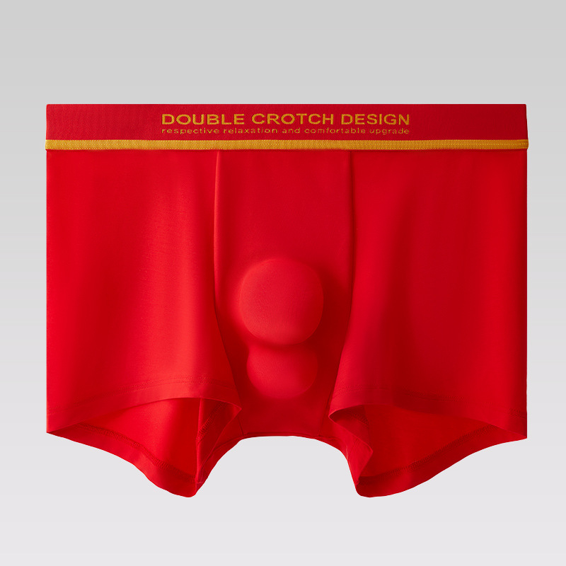 Ανδρικά εσώρουχα από Modal με διπλό διαμέρισμα, αντιβακτηριακά, διαπνέοντα, μεσαία μέση