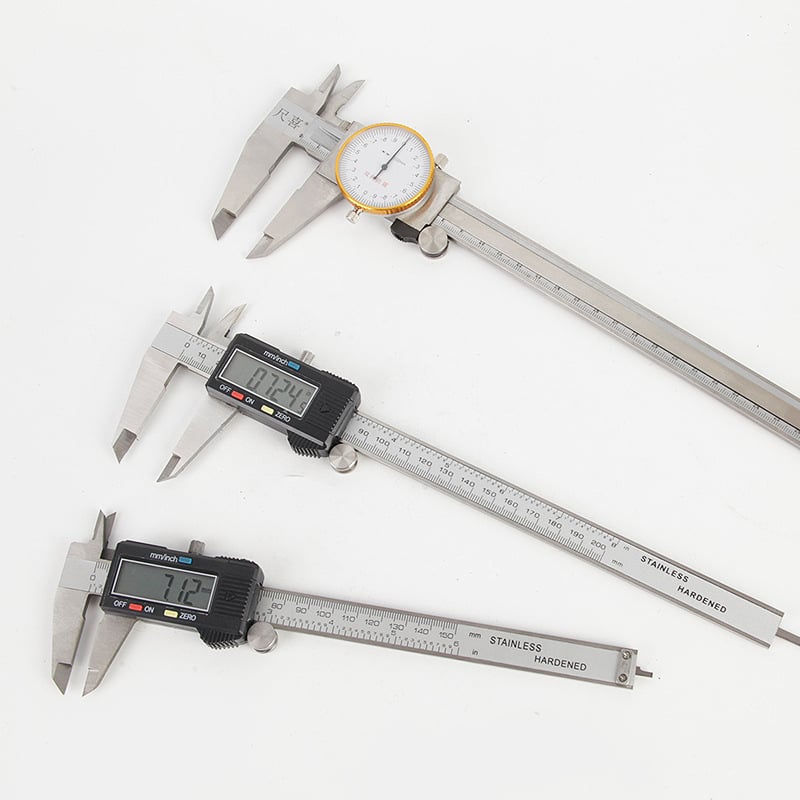Jiutong Tools skaitmeninis kalipras su LCD ekranu, diapazonas 0-150/200/300 mm