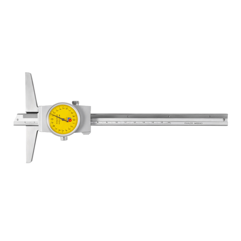Guanglu skaitmeninis giluminis kaliperis — nerūdijančio plieno, aukšta tikslumas, giluminis matavimas