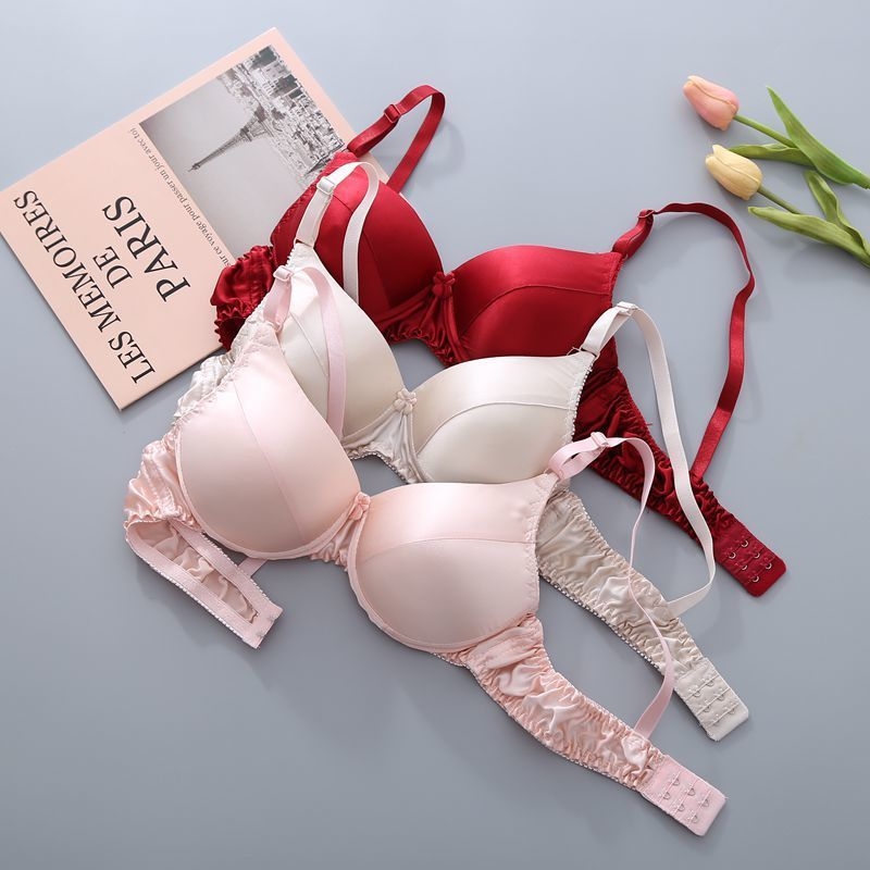 100% Mulberry Silk melltartó – kétoldalas, varrás nélküli, gyűrű nélküli, kivehető dupla vállpántok