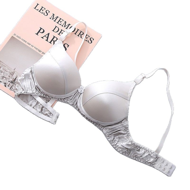 100% Mulberry Silk melltartó – kétoldalas, varrás nélküli, gyűrű nélküli, kivehető dupla vállpántok