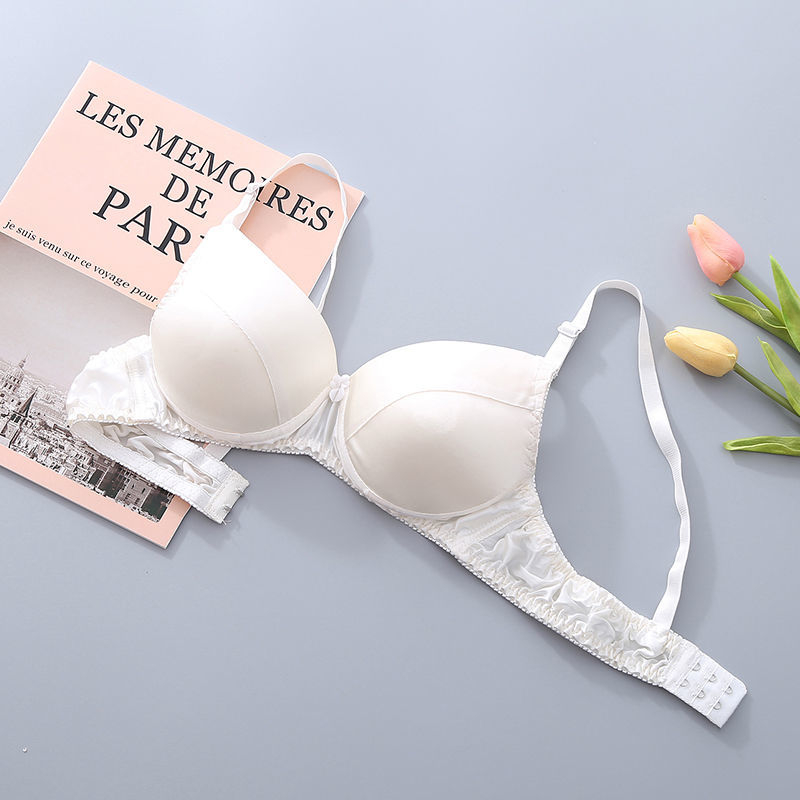 100% Mulberry Silk melltartó – kétoldalas, varrás nélküli, gyűrű nélküli, kivehető dupla vállpántok